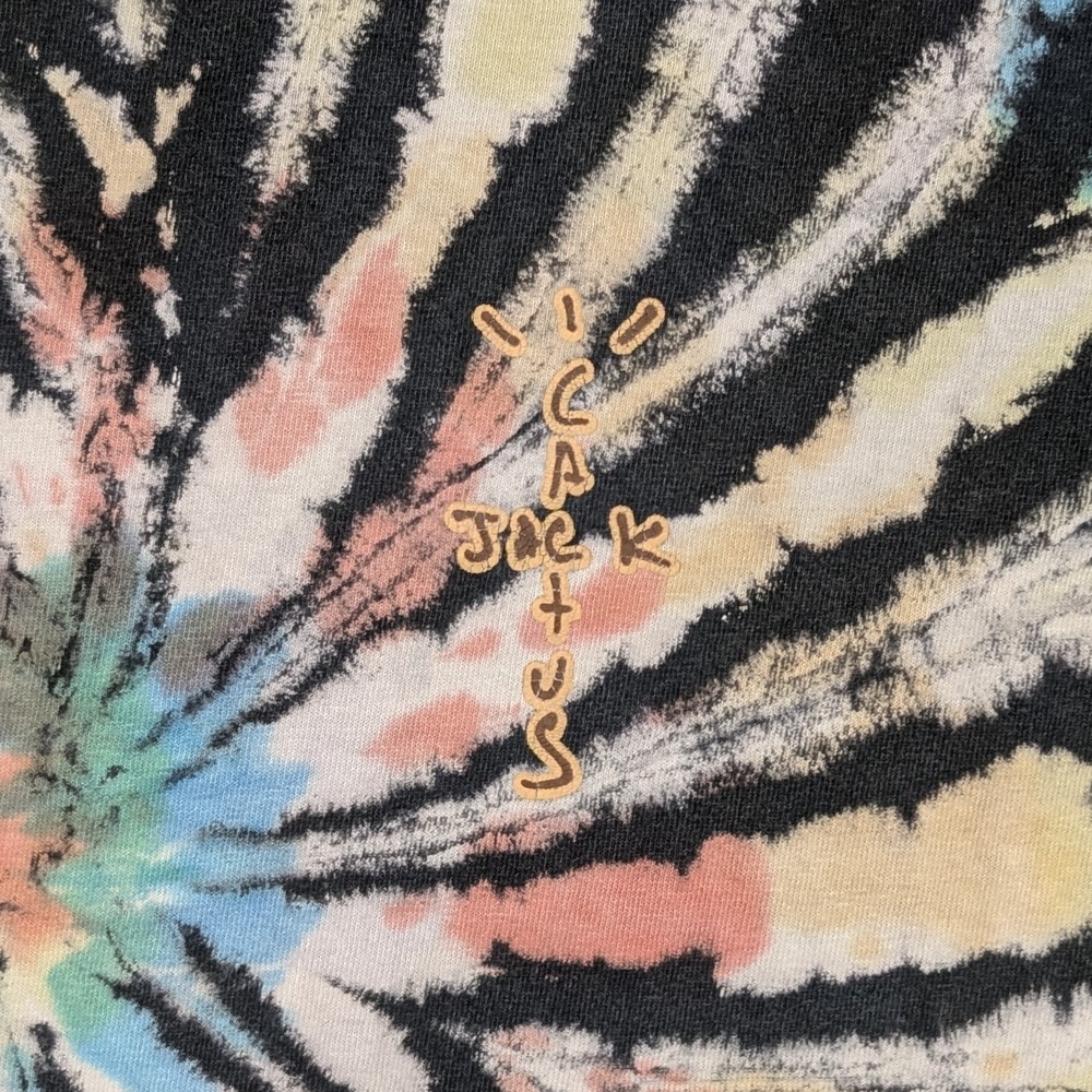 Travis Scott Cactus Jack Mens Tie Dye Highest In The Room T-Shirt Medium (19x27) - Picture 3 of 8